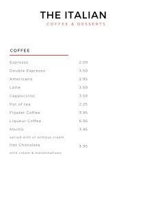 The Italian Coffee And Desserts 1